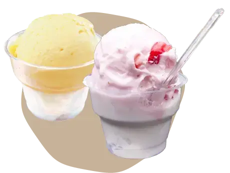 ヨーグルト×お好きなジェラートの画像